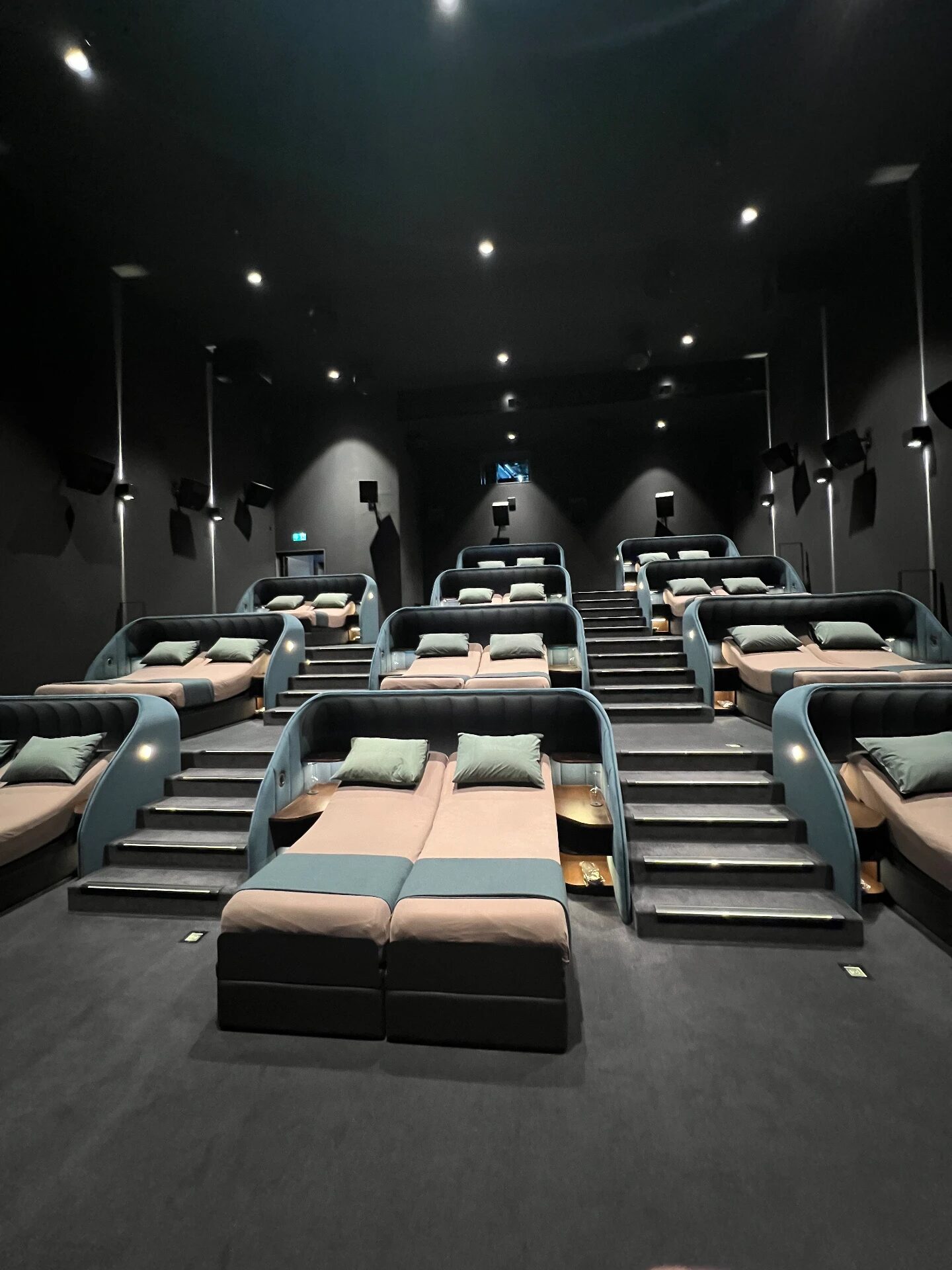 La sala con i letti